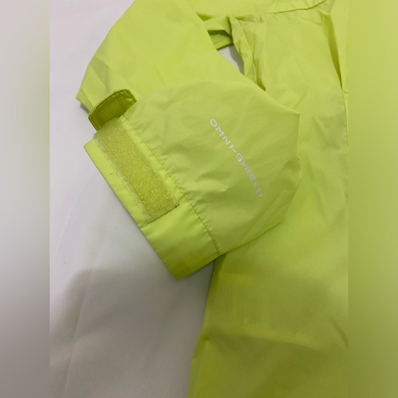 Columbia Size M Womens Light Green Omni-Shield Hooded Windbreaker Jacket - Picture 9 of 16